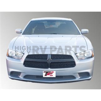TFP (International Trim) Grille Insert - Mesh Trapezoid ABS Plastic Black Gloss - 68476GIB