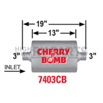 Cherry Bomb Pro Series Exhaust Muffler - 7403CB-2