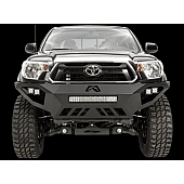 Fab Fours Bumper Vengeance 1-Piece Design Steel Black - TT12-D1651-1