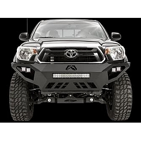 Fab Fours Bumper Vengeance 1-Piece Design Steel Black - TT12-D1651-1