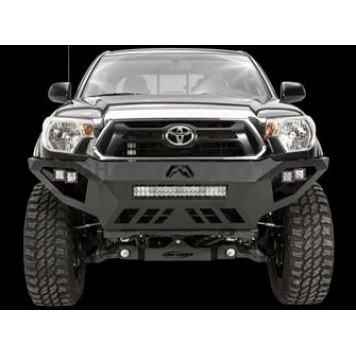 Fab Fours Bumper Vengeance 1-Piece Design Steel Black - TT12-D1651-1