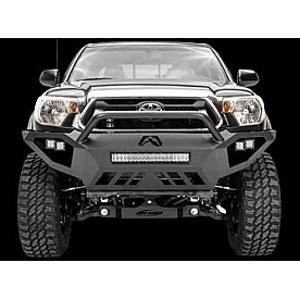 Fab Fours Bumper Vengeance 1-Piece Design Steel Black - TT12-D1652-1