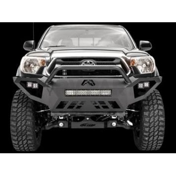Fab Fours Bumper Vengeance 1-Piece Design Steel Black - TT12-D1652-1