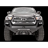 Fab Fours Bumper Vengeance 1-Piece Design Steel Black - TT16-D3651-1