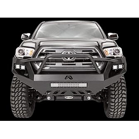 Fab Fours Bumper Vengeance 1-Piece Design Steel Black - TT16-D3652-1