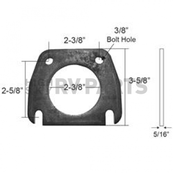 Nickson Exhaust Pipe Flange - 00329