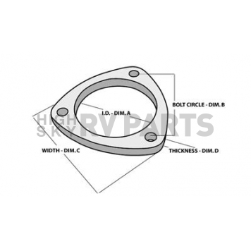 Vibrant Performance Exhaust Pipe Flange - 1482