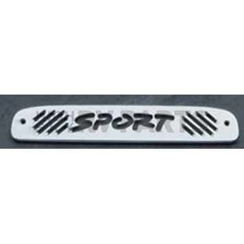 All Sales Center High Mount Stop Light Cover - Silver Polished Sport Aluminum - 44002P