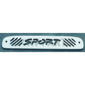 All Sales Center High Mount Stop Light Cover - Silver Polished Sport Aluminum - 44002P-4