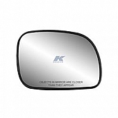 K-Source Exterior Mirror Glass Rectangular Power/ Manual Single - 80013