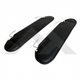 Crown Automotive Sun Visor - Matte Vinyl Black Set Of 2 - RT52005