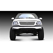 T-Rex Truck Products Grille Insert - Mesh Trapezoid Polished Stainless Steel - 6715800
