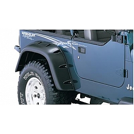 Bushwacker Fender Flare - Black Dura-Flex 2000 TPO Textured Plastic Matte Set Of 2 - 1005807