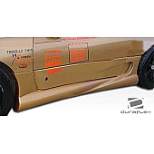 Extreme Dimensions Side Skirt - Primered Fiberglass Reinforced Plastic Black Set of 2 - 102336