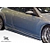 Extreme Dimensions Side Skirt - Primered Fiberglass Reinforced Plastic Black Set of 2 - 102123