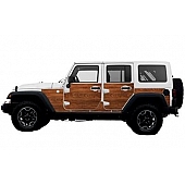 MEK Magnets Body Protector Kit - Matte Cast Vinyl Wrapped Magnet Panel Wood - 4002