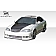 Extreme Dimensions Side Skirt - Primered Fiberglass Reinforced Plastic Black Set of 2 - 102054