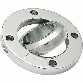 Vintage Parts Steering Column Mount - Chrome Plated Alloy Silver - 61661