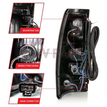 ANZO USA Tail Light Assembly 311302-2