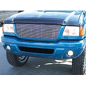T-Rex Truck Products Grille Insert - Horizontal Bar Trapezoid Polished Aluminum - 20686