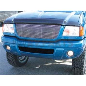 T-Rex Truck Products Grille Insert - Horizontal Bar Trapezoid Polished Aluminum - 20686