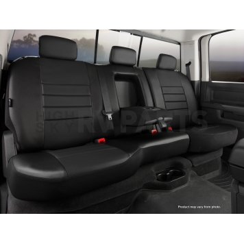 Fia Seat Cover Simulated Leather One Row - SL62-55 BLK/BLK