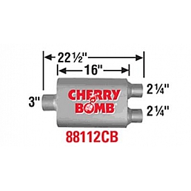 Cherry Bomb Vortex Exhaust Muffler - 88112CB