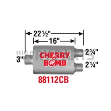 Cherry Bomb Vortex Exhaust Muffler - 88112CB