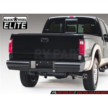 Fab Fours Bumper Black Steel Elite 1-Piece Design - CH08-U1450-1