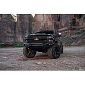 Fab Fours Bumper Vengeance 1-Piece Design Steel Black - CH15-X2750-1