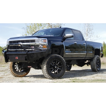 Fab Fours Bumper 1-Piece Design Steel Black - CH20-S4962-1