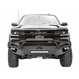 Fab Fours Bumper Vengeance 1-Piece Design Steel Black - CS16-D3852-1