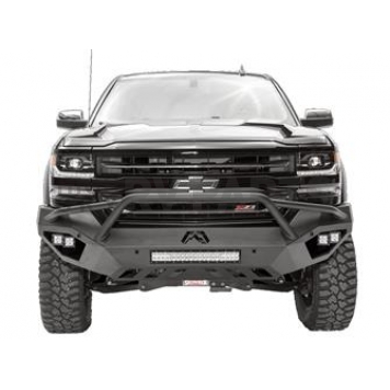 Fab Fours Bumper Vengeance 1-Piece Design Steel Black - CS16-D3852-1