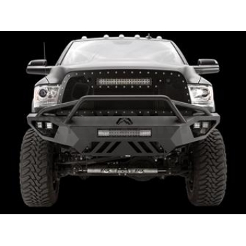 Fab Fours Bumper Vengeance 1-Piece Design Steel Black - DR10-V2952-1