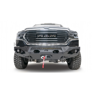 Fab Fours Bumper Vengeance 1-Piece Design Steel Black - DR10-X2951-1