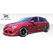 Extreme Dimensions Side Skirt - Primered Fiberglass Reinforced Plastic Black Set of 2 - 103161