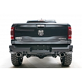 Fab Fours Bumper Premium 1-Piece Design Steel Black - DR19-W4251-1