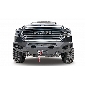 Fab Fours Bumper Vengeance 1-Piece Design Steel Black - DR19-X4251-1