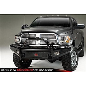 Fab Fours Bumper 1-Piece Design Steel Black - DR94-S1562-1
