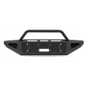 Fab Fours Bumper Red Steel 1-Piece Design Steel Black - FF09-RS1762-1