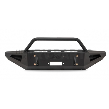 Fab Fours Bumper Red Steel 1-Piece Design Steel Black - FF09-RS1762-1