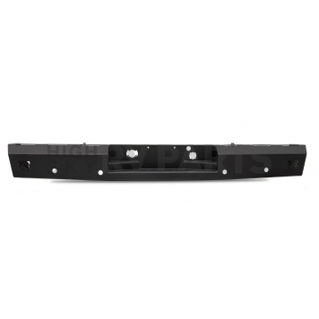Fab Fours Bumper Red Steel 1-Piece Design Steel Black - FF09-RT1750-1