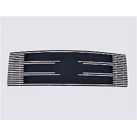 Street Scene Grille Insert - Horizontal Bar Aluminum Polished - 95080776