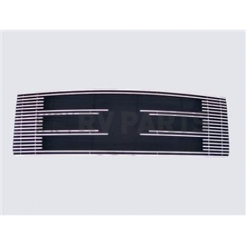 Street Scene Grille Insert - Horizontal Bar Aluminum Polished - 95080776