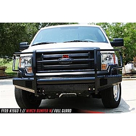 Fab Fours Bumper 1-Piece Design Steel Black - FF09-K1960-1