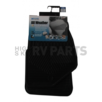 Highland Floor Mat - Direct-Fit Black Rubber Set of 2 - 4604600-1