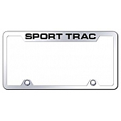 Automotive Gold License Plate Frame - Silver Stainless Steel - TFSPTEC