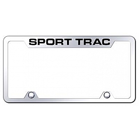 Automotive Gold License Plate Frame - Silver Stainless Steel - TFSPTEC