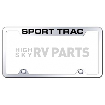 Automotive Gold License Plate Frame - Silver Stainless Steel - TFSPTEC