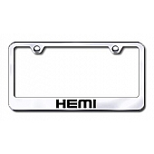 Automotive Gold License Plate Frame - Silver Stainless Steel - LFHEMEC